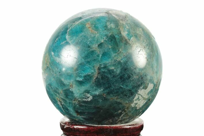 Bright Blue Apatite Sphere - Madagascar #241454